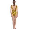 Illustration Duck Cartoon Background Pattern Center Cut Out Swimsuit View2