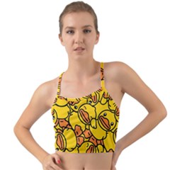Illustration Duck Cartoon Background Pattern Mini Tank Bikini Top by Wegoenart