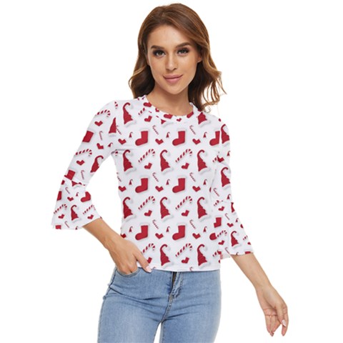Christmas Template Advent Cap Bell Sleeve Top by Amaryn4rt