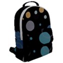 Circle Pattern Abstract Polka Dot Flap Pocket Backpack (Large) View2
