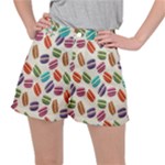 Macaron Macaroon Stylized Macaron Design Repetition Ripstop Shorts