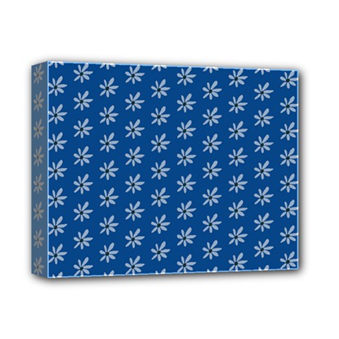 Little White Daisies  Flowers Garden Deluxe Canvas 14  X 11  (stretched) by ConteMonfreyShop