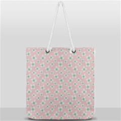 Pink Spring Blossom Full Print Rope Handle Tote (large) by ConteMonfreyShop