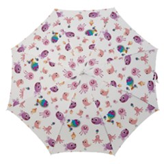 Fish Squid Bird Jellyfish Chicken Straight Umbrellas by Wegoenart