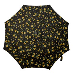 Nature Pattern Texture Flower Wing Hook Handle Umbrellas (large) by Wegoenart