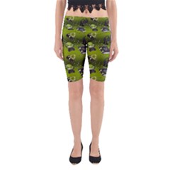 Ocultism Wicca Real Witch Halloween  Yoga Cropped Leggings by ConteMonfrey
