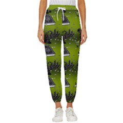 Ocultism Wicca Real Witch Halloween  Cropped Drawstring Pants by ConteMonfrey