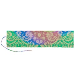 Hippie Fabric Background Tie Dye Roll Up Canvas Pencil Holder (l) by Ravend