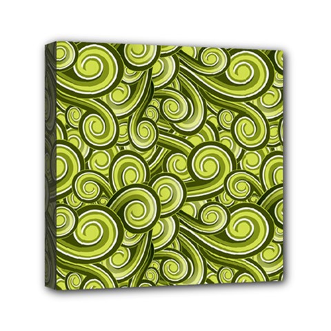 Flower Design Paradigm Start Mini Canvas 6  X 6  (stretched)