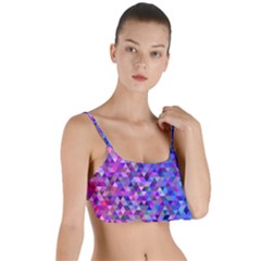 Abstract Triangle Tile Mosaic Pattern Layered Top Bikini Top  by danenraven