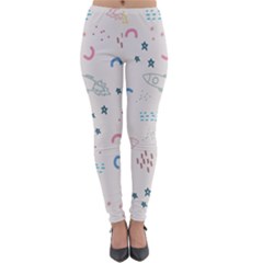 Galaxy Spaceship Patternstar Lightweight Velour Leggings