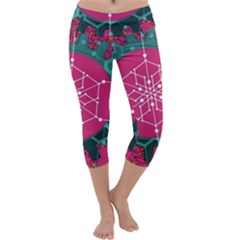 Blockchain Networking Digitization Capri Yoga Leggings