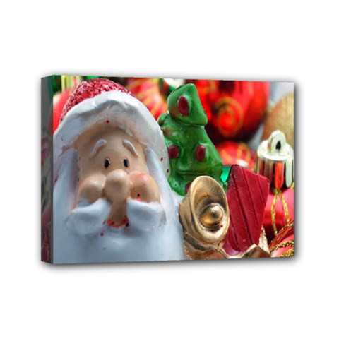 Red Santa Mini Canvas 7  X 5  (stretched) by artworkshop