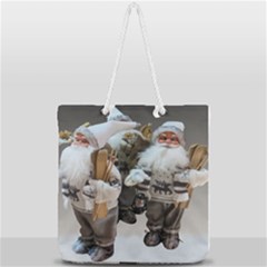 Santa Claus Full Print Rope Handle Tote (large) by artworkshop