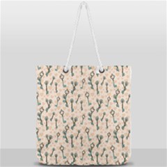 Romantic Heart Keys Full Print Rope Handle Tote (large) by ConteMonfrey
