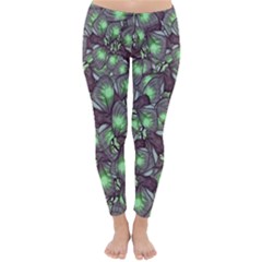 Man Butterfly Drawing Motif Pattern Classic Winter Leggings by dflcprintsclothing