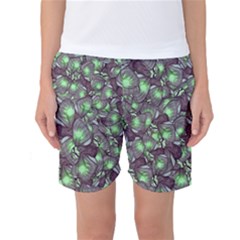 Man Butterfly Drawing Motif Pattern Women s Basketball Shorts by dflcprintsclothing