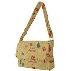 Christmas Treecandy Cane Snowflake Full Print Messenger Bag (s) by Ravend