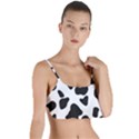 Black and white spots Layered Top Bikini Top  View1