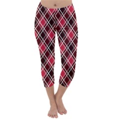 Geometric Capri Winter Leggings 