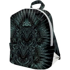Abstract Art Fractal Artwork Zip Up Backpack by Pakrebo