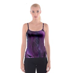 Feather Pattern Texture Form Spaghetti Strap Top by Wegoenart