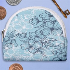 Flowers-25 Horseshoe Style Canvas Pouch