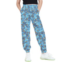 Angry Baby Chicken Illustration Random Pattern Kids  Elastic Waist Pants by dflcprintsclothing
