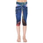 The Police Box Tardis Time Travel Device Used Doctor Who Kids  Capri Leggings 