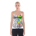 Brain Left Logic Language Science Spaghetti Strap Top View1