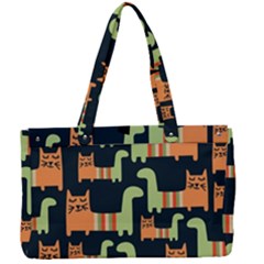 Seamless-pattern-with-cats Canvas Work Bag