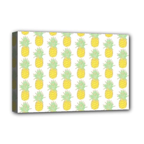 Pineapple Glitter Deluxe Canvas 18  X 12  (stretched) by ConteMonfrey