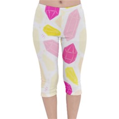 Crystal Energy Velvet Capri Leggings  by ConteMonfrey
