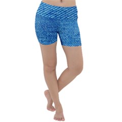 Blue Denim  Lightweight Velour Yoga Shorts by ConteMonfrey