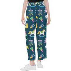 Cute Babies Toys Seamless Pattern Women s Pants  by Wegoenart