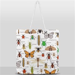 Insects-seamless-pattern Full Print Rope Handle Tote (large)