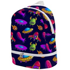Space Pattern Zip Bottom Backpack by Wegoenart