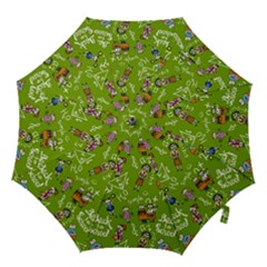 Seamless Pattern With Kids Hook Handle Umbrellas (large) by Wegoenart