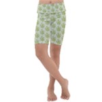 Autumn Leaves Kids  Lightweight Velour Cropped Yoga Leggings