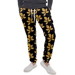 Orange And Black Leaves Men s Jogger Sweatpants