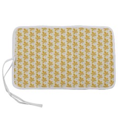 Orange Autumn Leaves Pen Storage Case (l) by ConteMonfrey