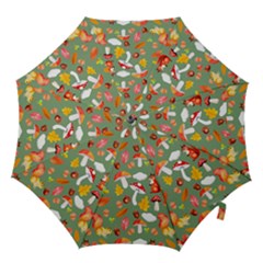 Autumn Seamless Background Leaves Wallpaper Texture Hook Handle Umbrellas (large)