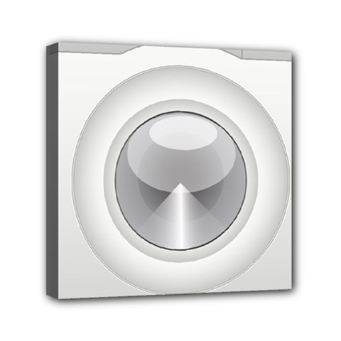 Washing Machine Cartoon Drawing Vector Mini Canvas 6  X 6  (stretched) by Jancukart