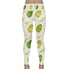 Easter Green Eggs  Lightweight Velour Classic Yoga Leggings by ConteMonfrey