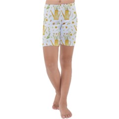 Easter Garden   Kids  Lightweight Velour Capri Yoga Leggings by ConteMonfrey