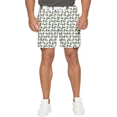 Cute Worm Sketchy Drawing Motif Pattern Men s Runner Shorts by dflcprintsclothing