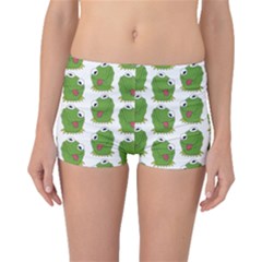 Kermit The Frog Pattern Boyleg Bikini Bottoms by Valentinaart