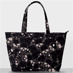 Skull Pattern Back Pocket Shoulder Bag  by Valentinaart