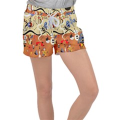 Carnival Of The Harlequin Art Velour Lounge Shorts by danenraven