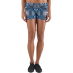 Turquoise symmetry Yoga Shorts